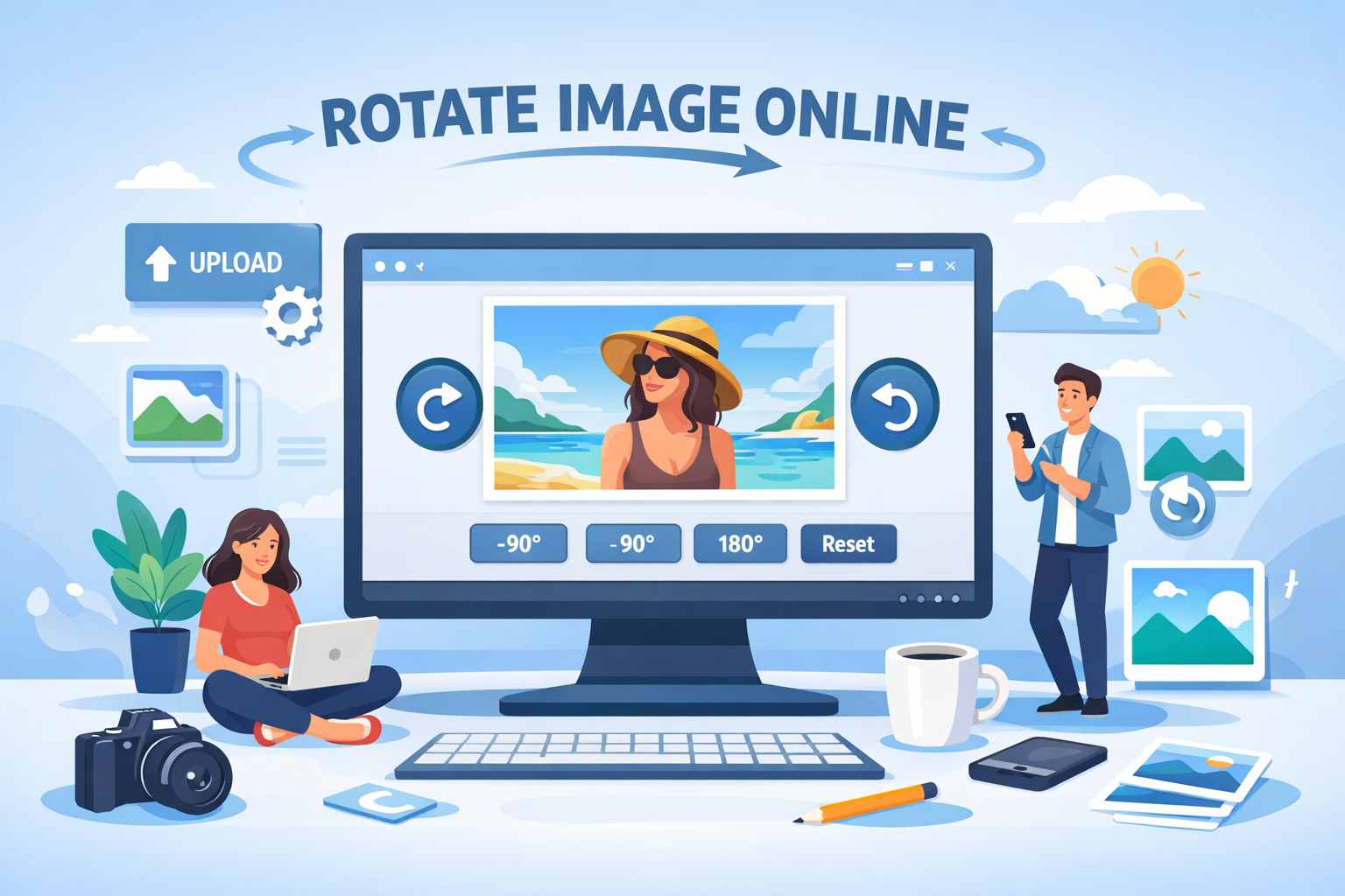 Rotate Image Online Free Tool (Fast & Easy)