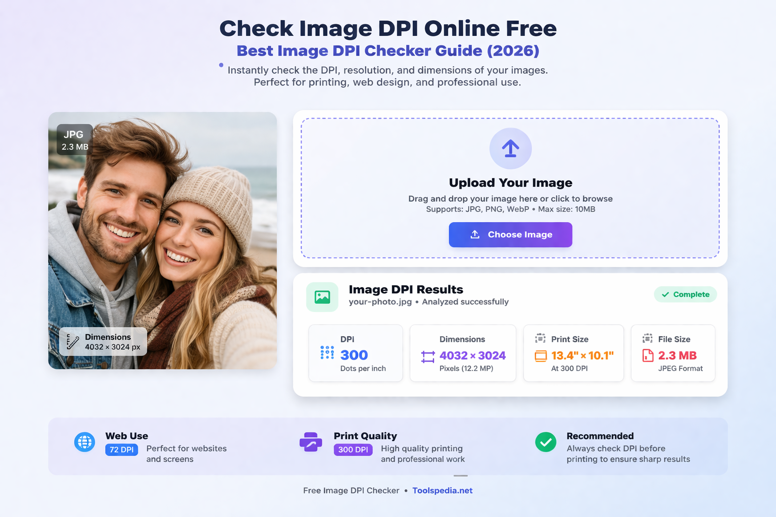 Image DPI Checker Online Free Tool Guide